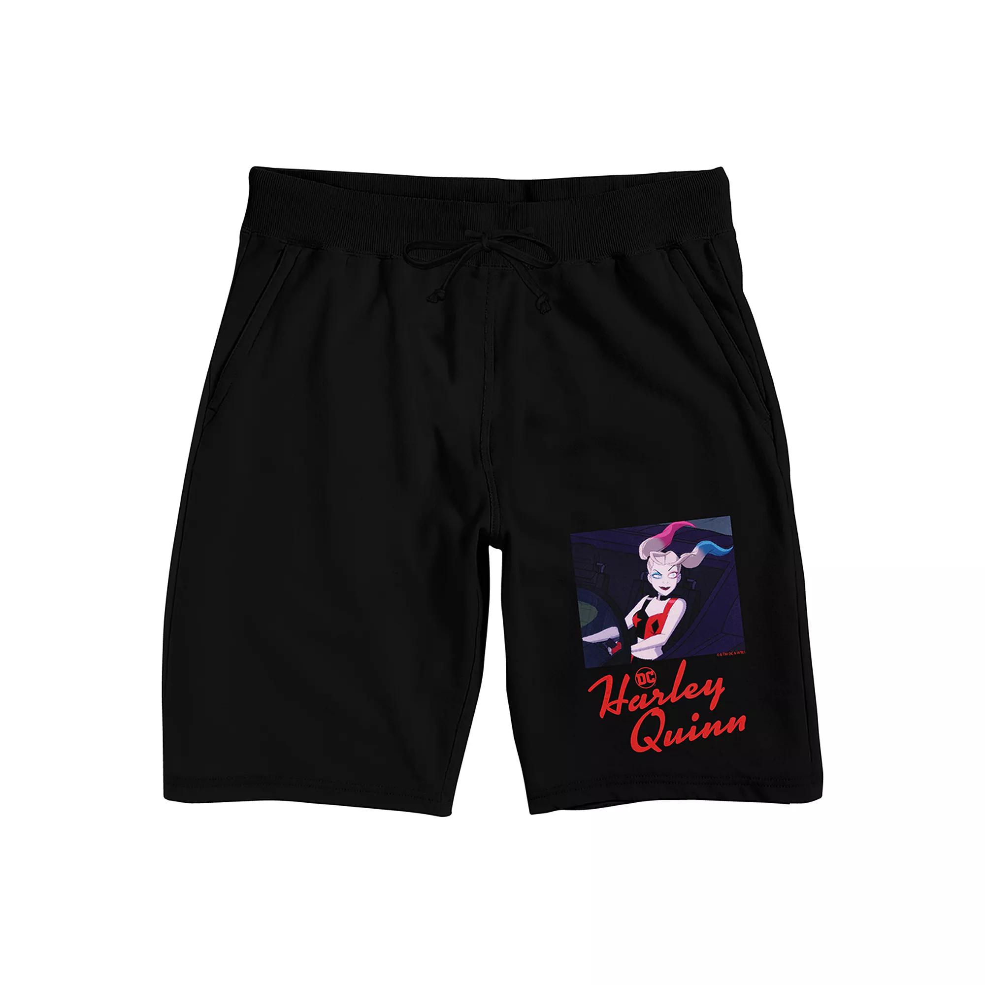 Men's DC Comics Harley Quinn Animated Pajama Shorts,  Product Image
