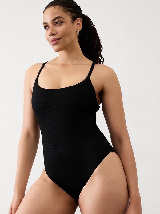 Scoop Pique One Piece Product Image