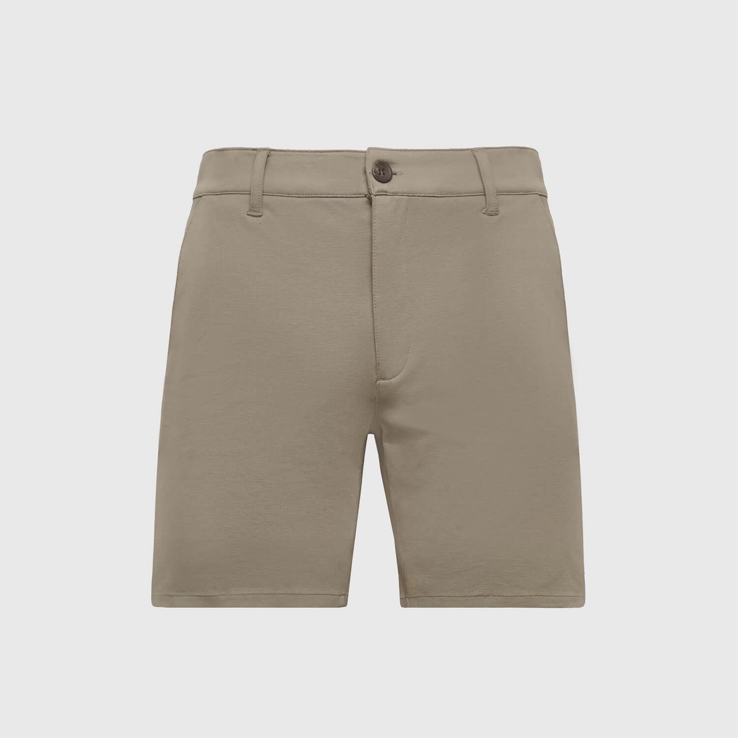 7" Khaki Comfort Knit Chino Shorts Product Image
