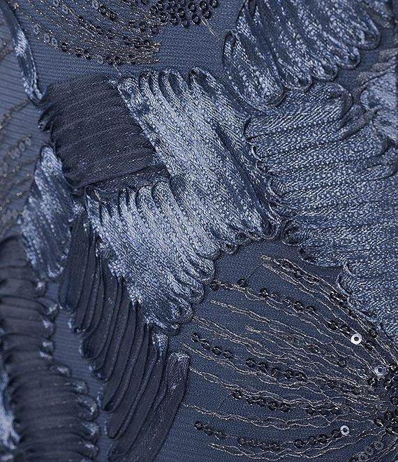 Alex Evenings Lace Scoop Neck Short Sleeve A-Line Gown Product Image