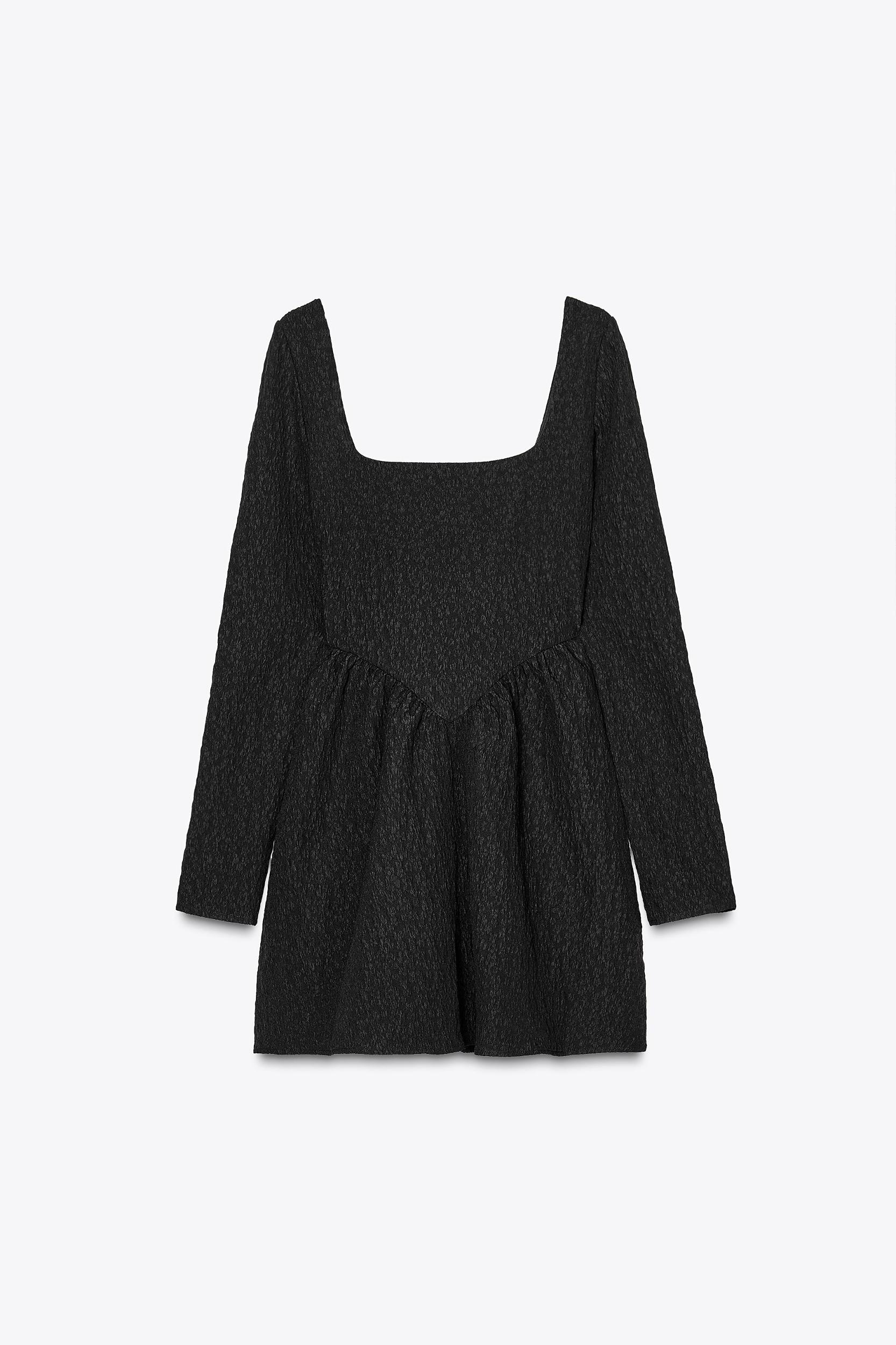 TEXTURED DRESS WITH VOLUME Product Image