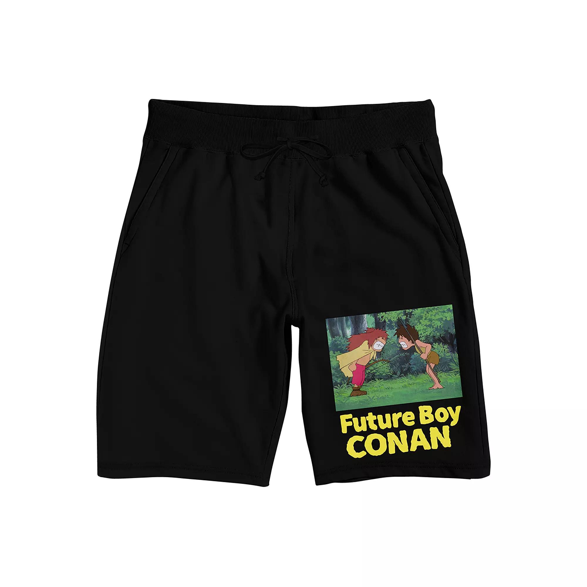Men's Future Boy Conan Pajama Shorts, Size: XXL, Black Product Image