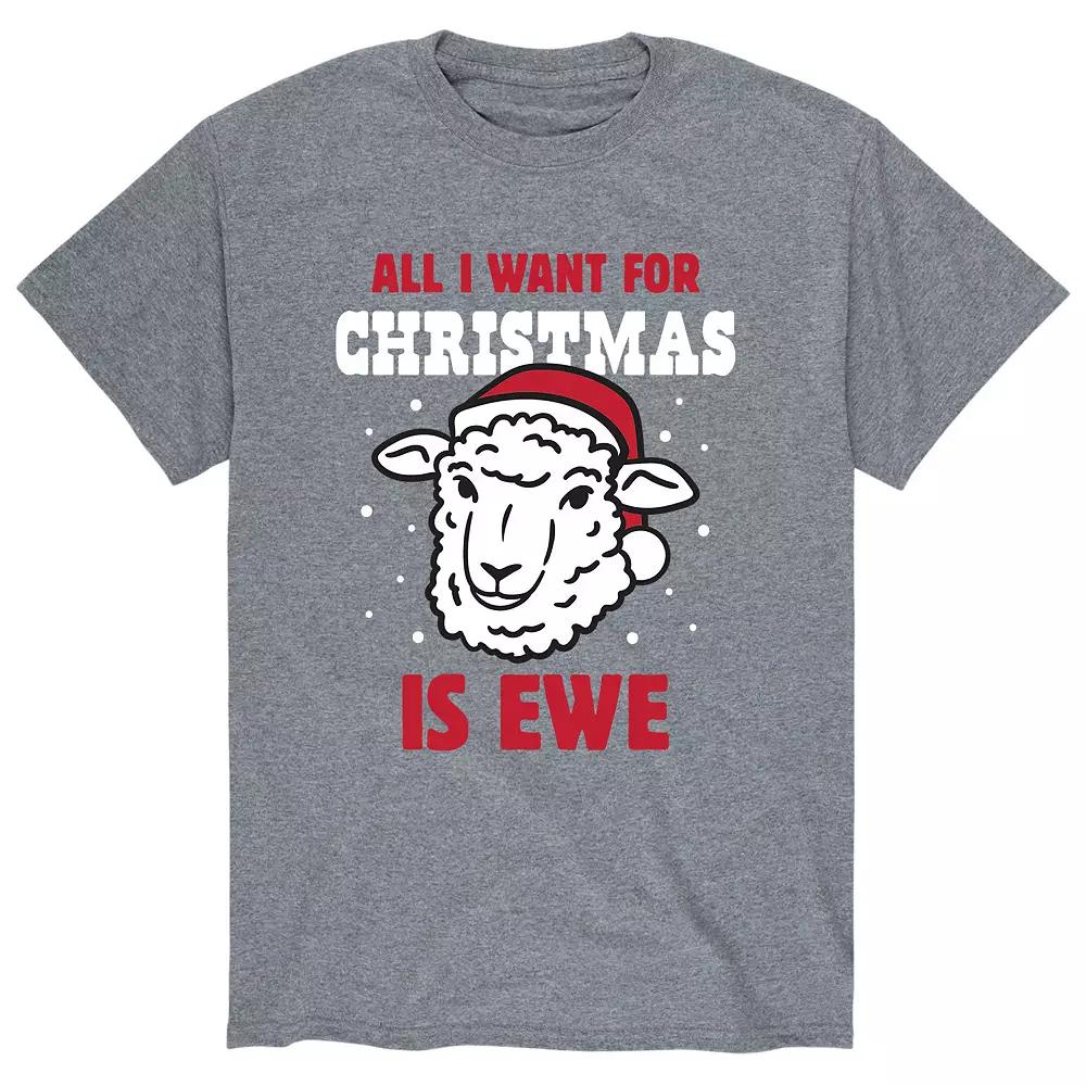 Men's Want For Christmas Is Ewe Tee,  Product Image