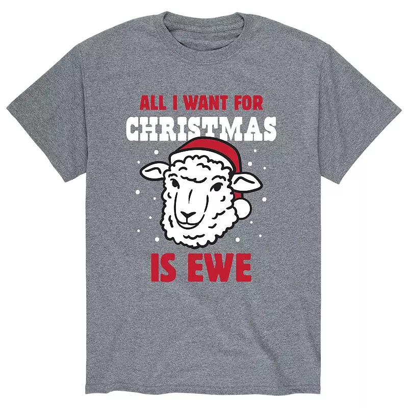 Men's Want For Christmas Is Ewe Tee,  Product Image