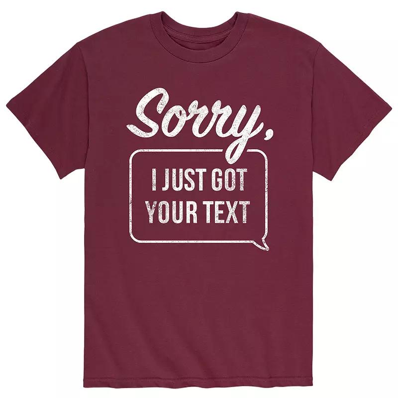 Men's Just Got Your Text Tee,  Product Image