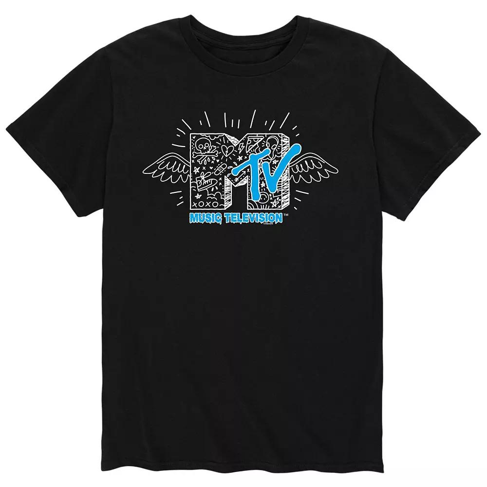 Men's MTV Doodle Logo Tee,  Product Image