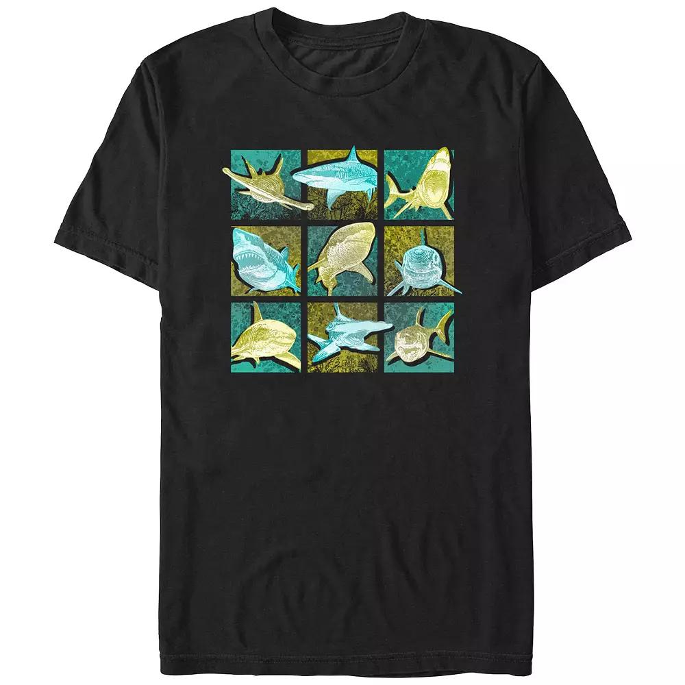 Men's Shark Portraits Graphic Tee,  Product Image