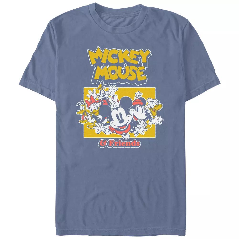Men's Comfort Colors® Disney's Mickey Mouse And Friends Happy Group Graphic Tee,  Product Image