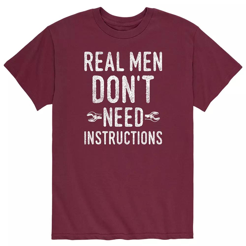 Men's Dont Need Instructions Tee,  Product Image