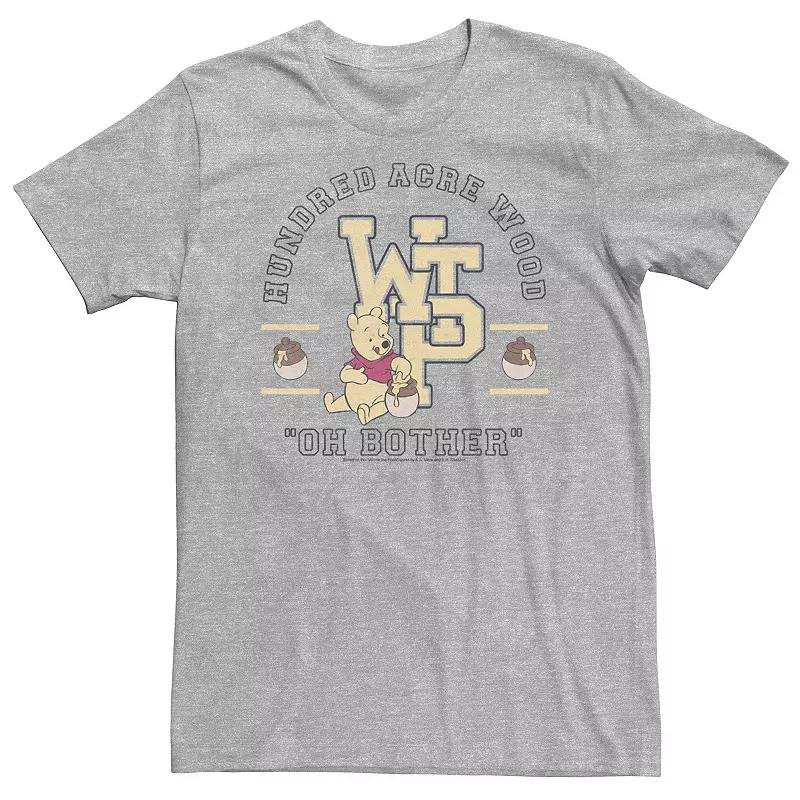 Disney's Winnie The Pooh Big & Tall Hundred Acre Wood Collegiate Tee, Men's,  Product Image