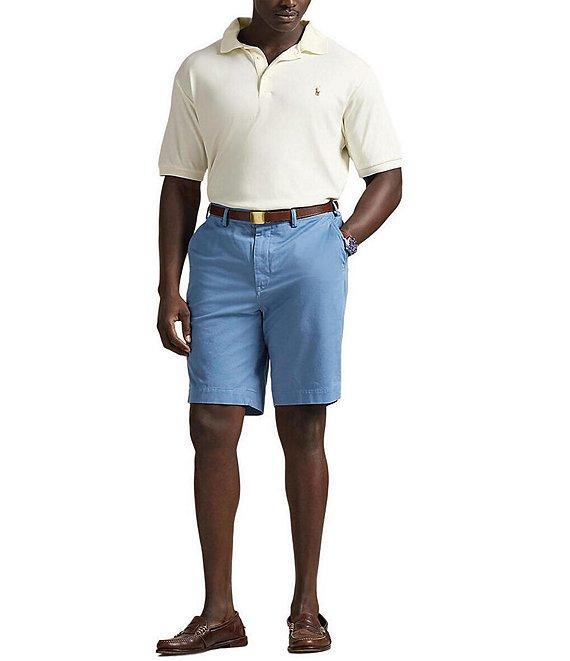 Polo Ralph Lauren Big & Tall 9.5#double; and 10.5#double; Inseam Stretch Classic Fit Twill Shorts Product Image