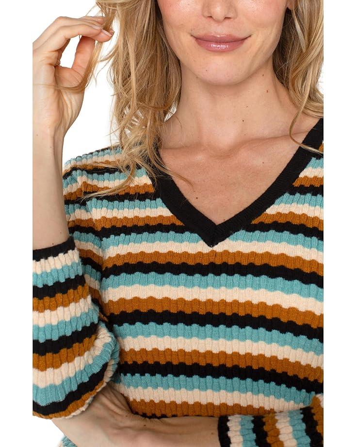 Elbow Sleeve Crew Neck Sweater Product Image