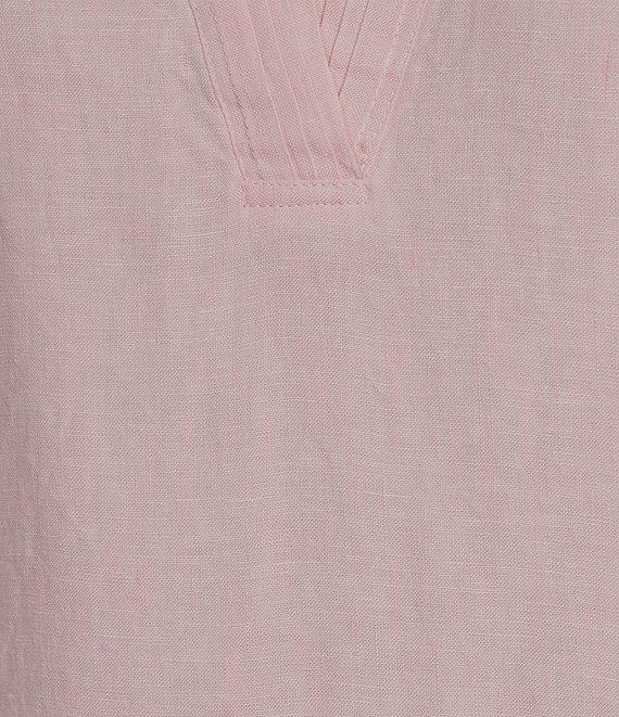 Tommy Bahama Ruffle Split V-Neck Sleeveless Side Pocket Dress Product Image