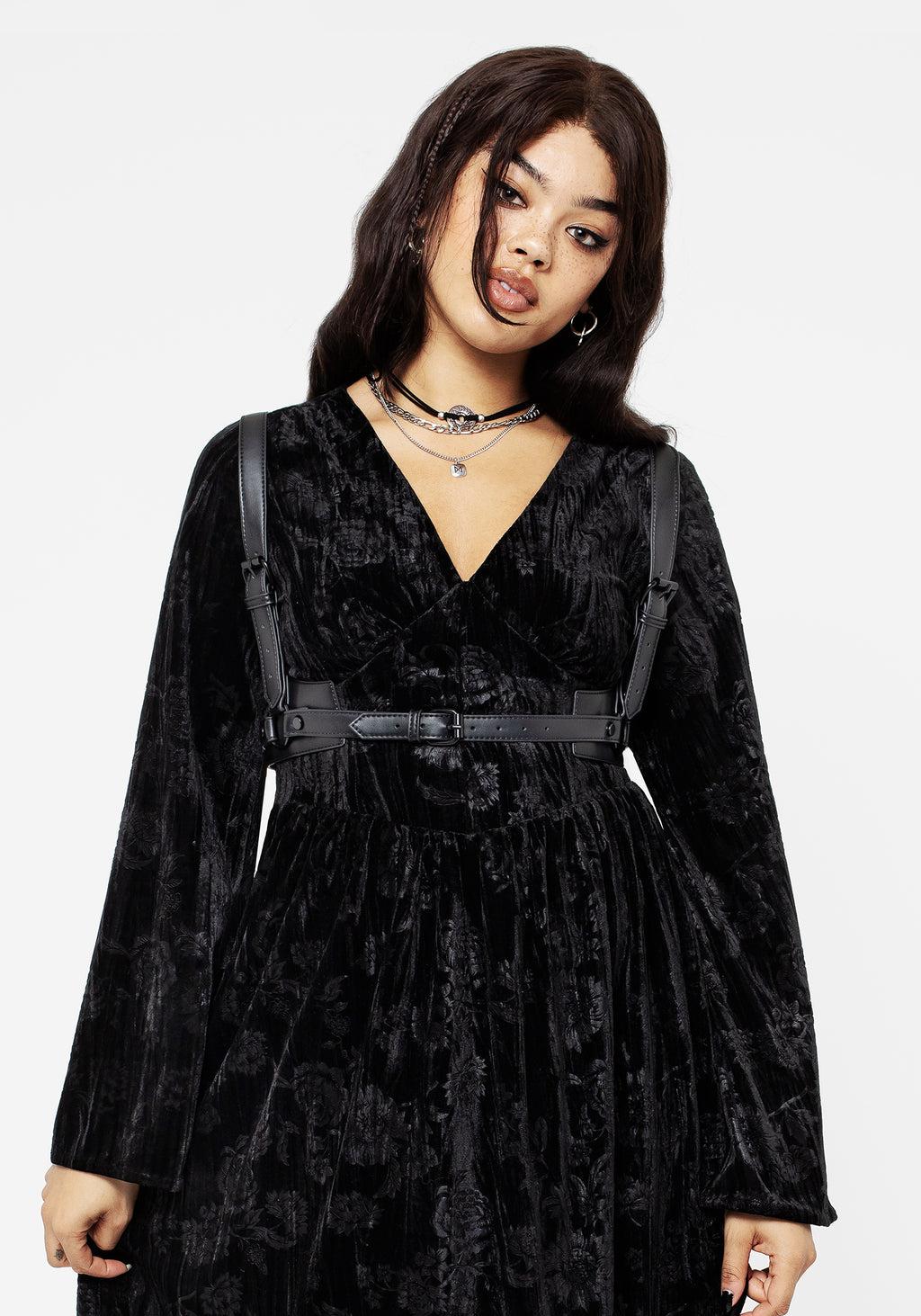 Invocation Flared Sleeve Midi Dress Product Image