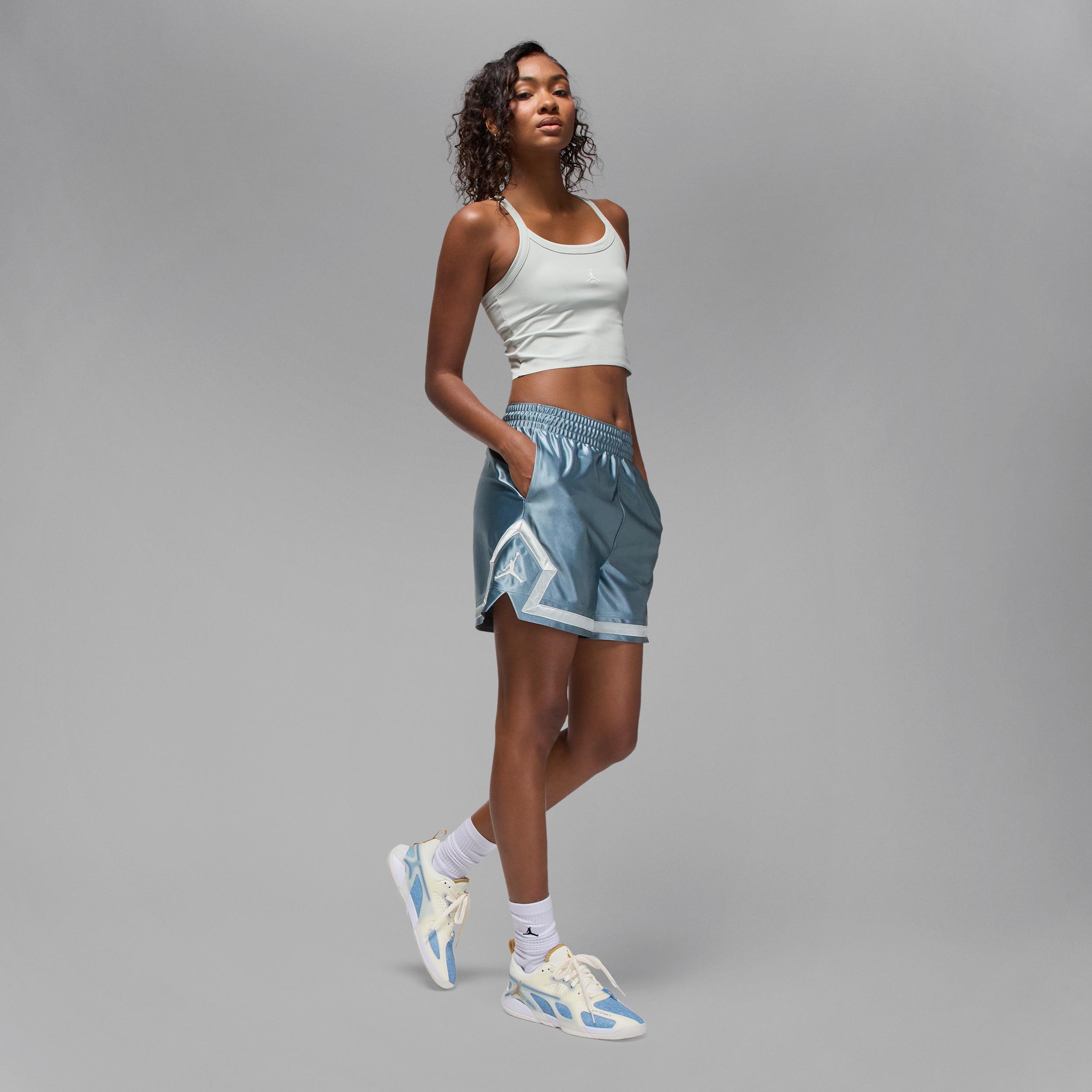 Womens Jordan Heir Series Denim and Gold Basketball Shoes | FZ2471-104 Product Image