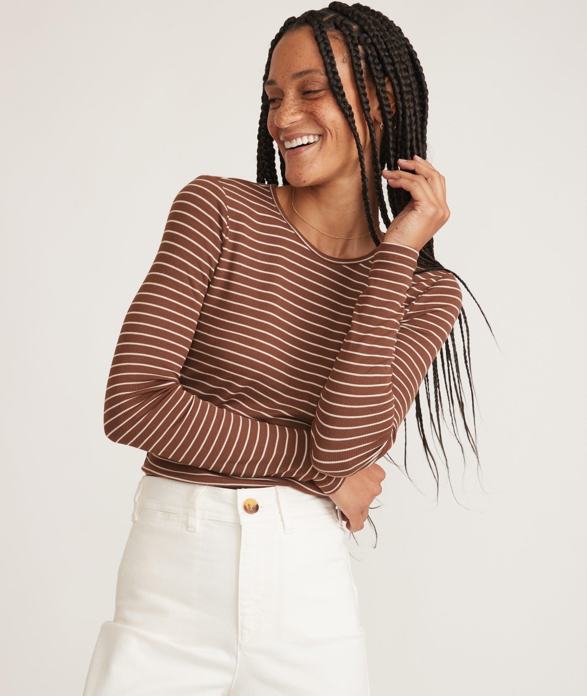 Lexi Rib Long Sleeve Crew Tee Product Image