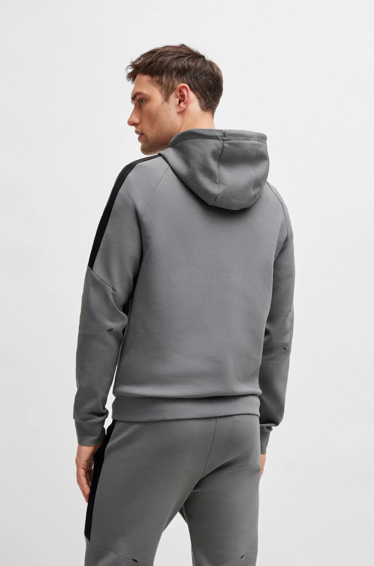 Boss- Stretch Cotton Tracksuit with Logo Prints Product Image