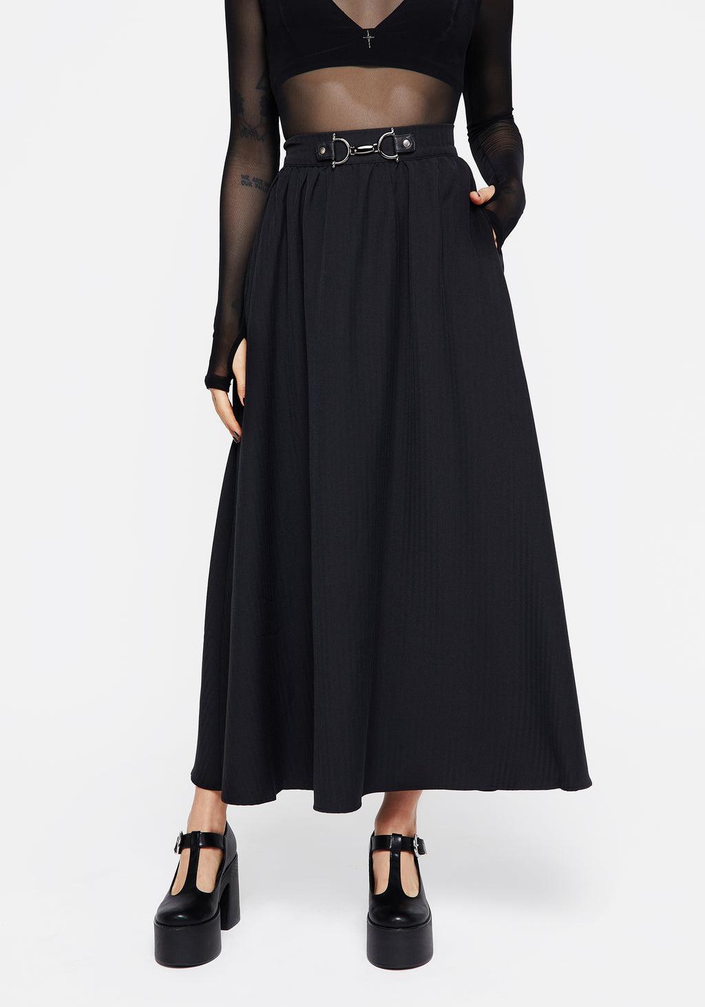 Haunted Midaxi Herringbone Skirt Product Image