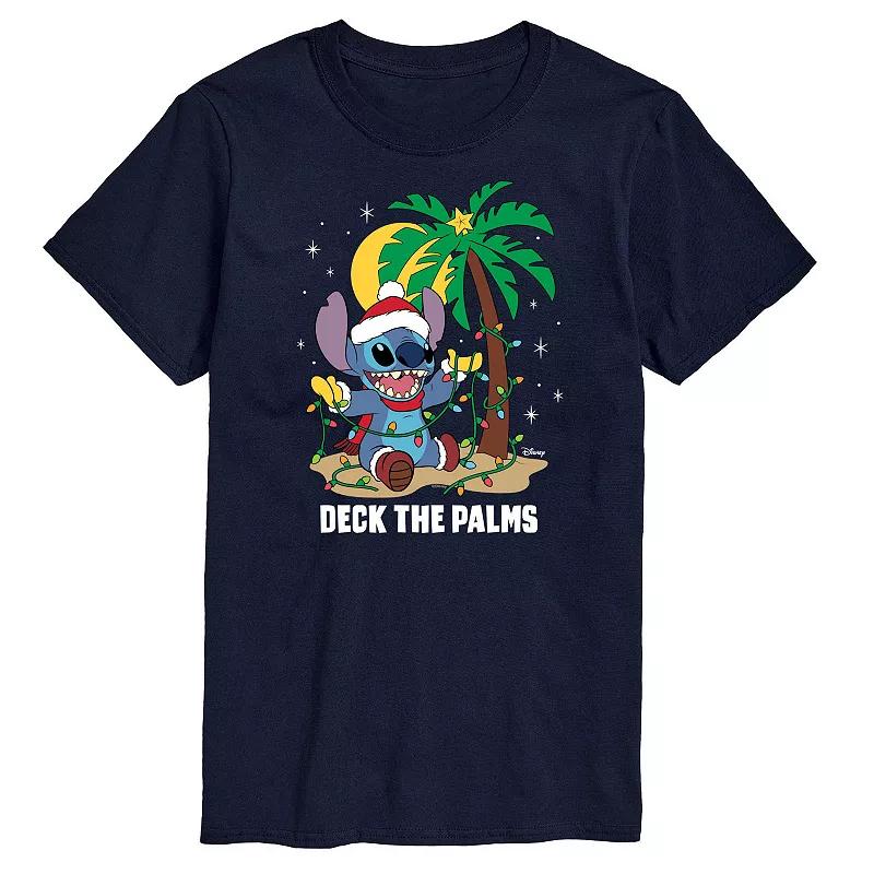 Disney's Lilo & Stitch Big & Tall Deck The Palms Graphic Tee, Men's, Size: 3XB, Blue Product Image
