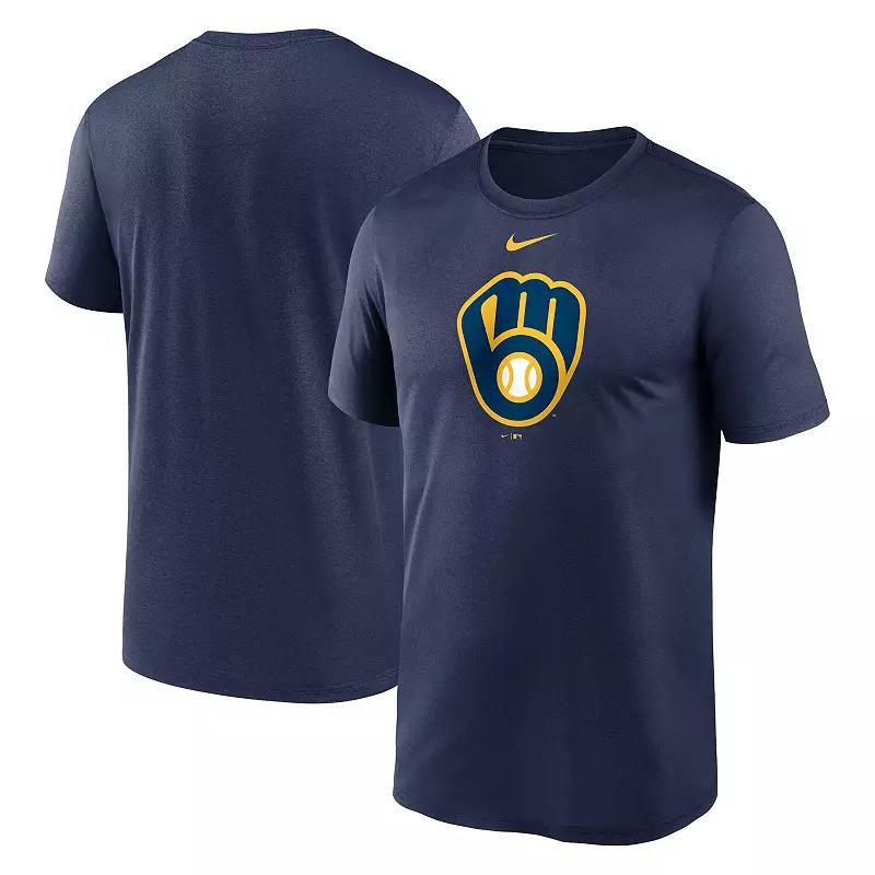 Men's Nike Navy Milwaukee Brewers New Legend Logo T-Shirt, Size: Small, Blue Product Image