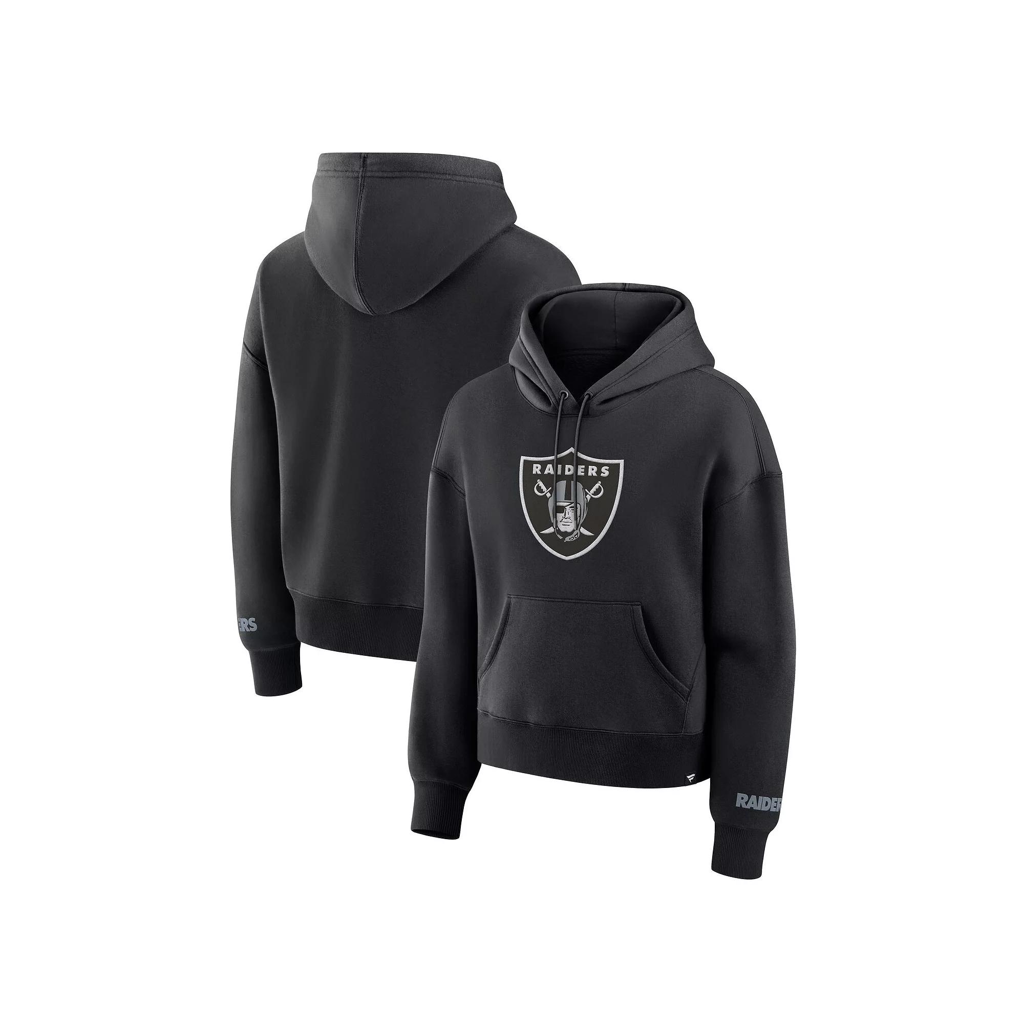 Women's Fanatics Black Las Vegas Raiders Legacy Fleece Pullover Hoodie,  Product Image