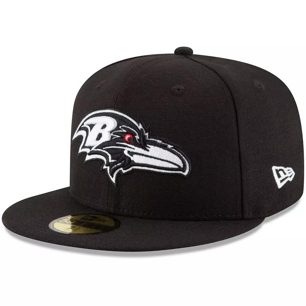 Men's New Era Black Baltimore Ravens B-Dub 59FIFTY Fitted Hat,  Product Image