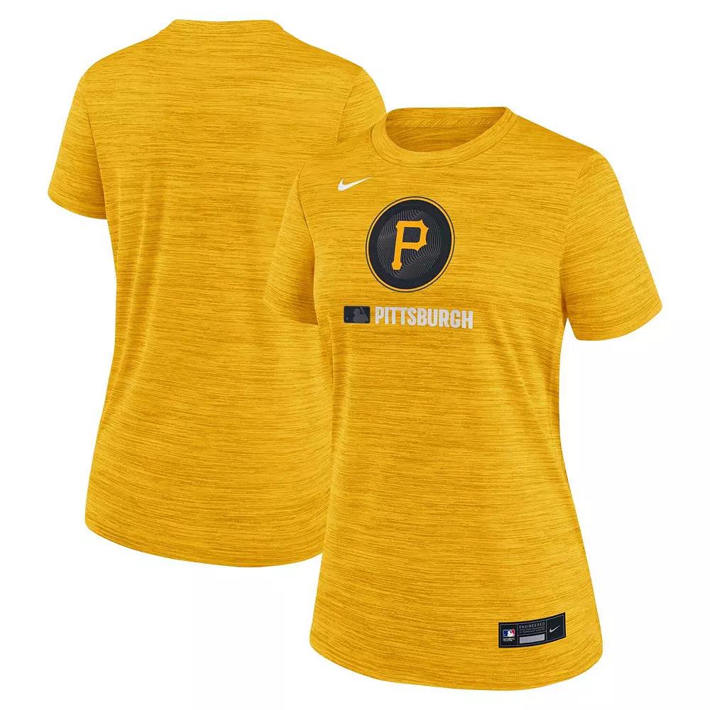 Pittsburgh Pirates Authentic Collection City Connect Velocity Nike Women's Dri-FIT MLB T-Shirt Product Image