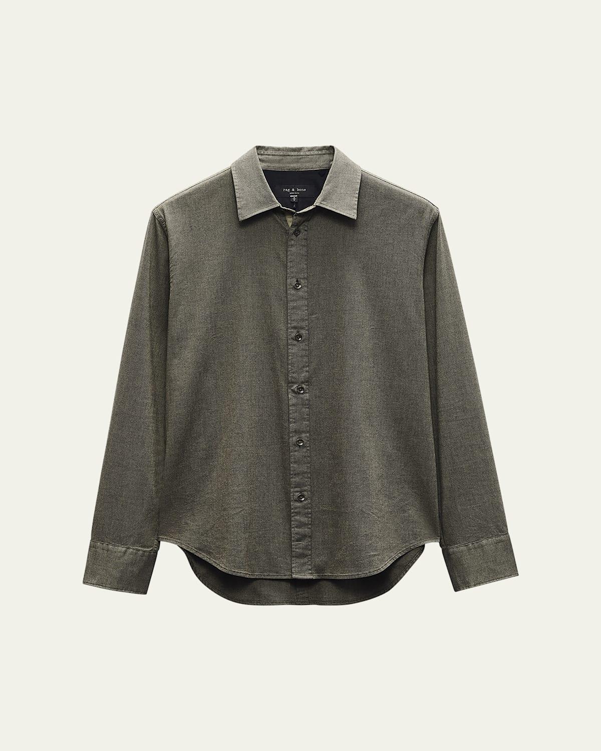 Mens Tomlin Cotton Button-Front Shirt Product Image