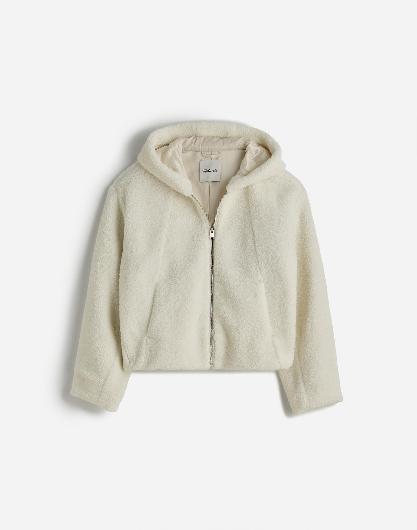 Sherpa Zip-Front Bomber Jacket Product Image