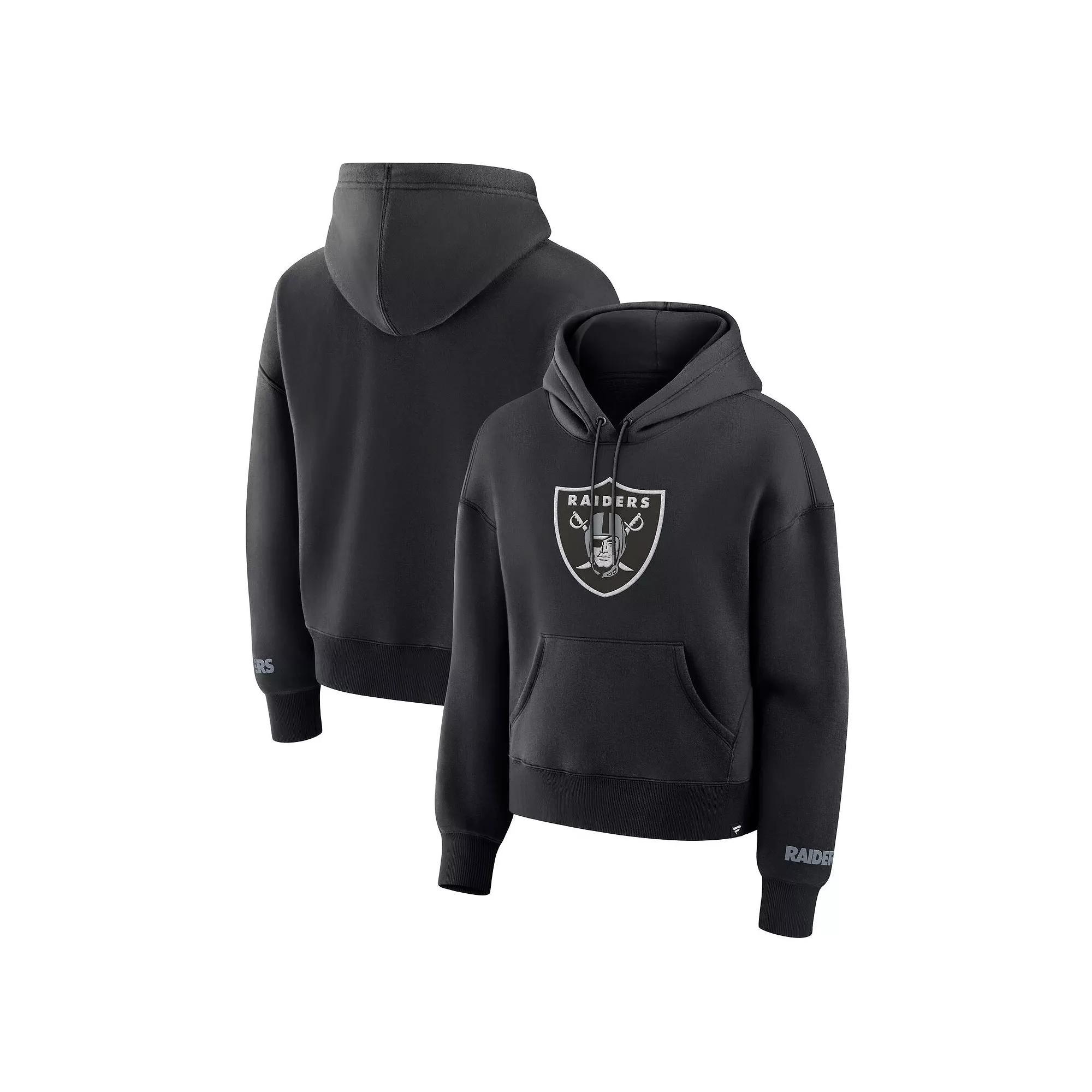 Women's Fanatics Black Las Vegas Raiders Legacy Fleece Pullover Hoodie,  Product Image