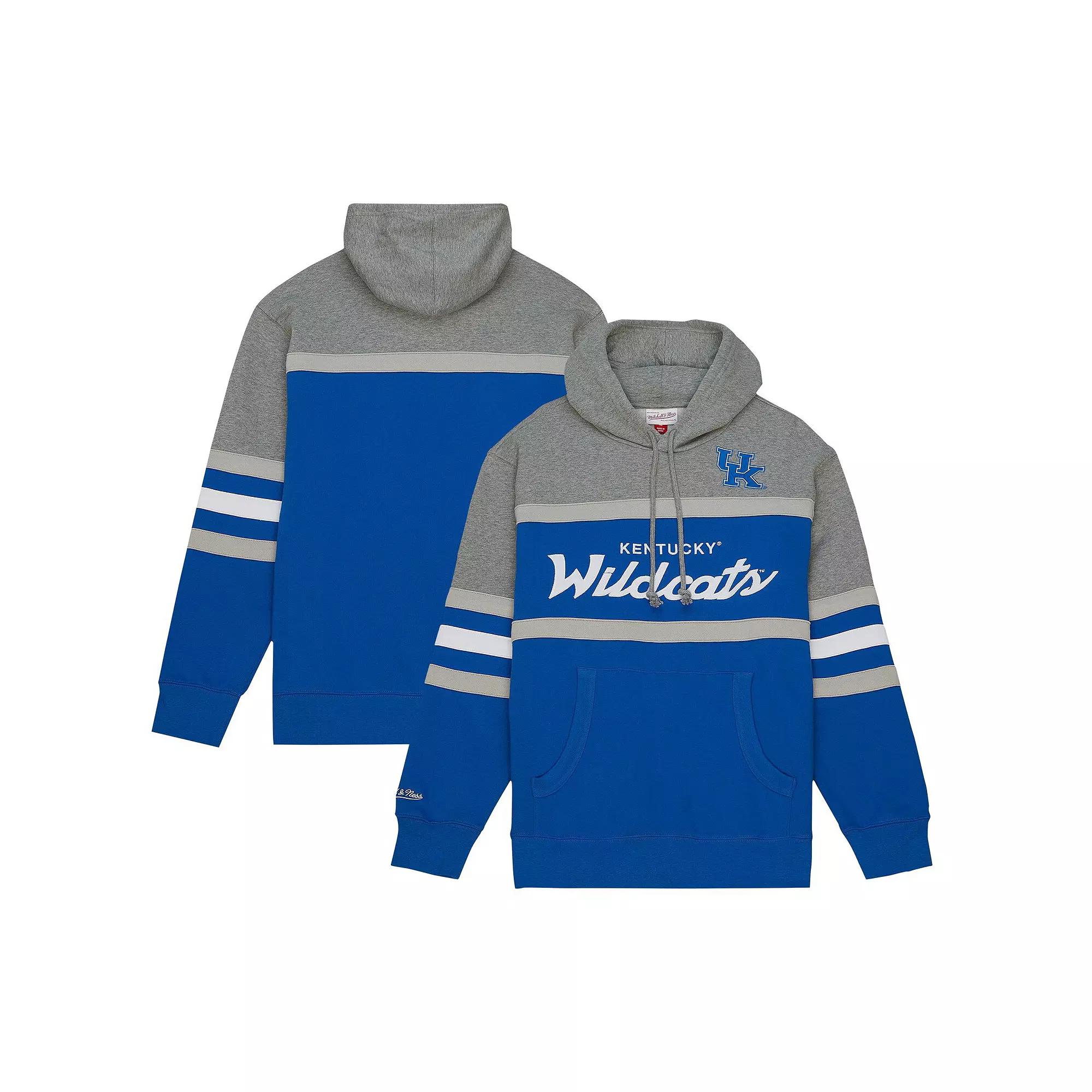 Men's Mitchell & Ness Royal Kentucky Wildcats Head Coach Pullover Hoodie,  Product Image