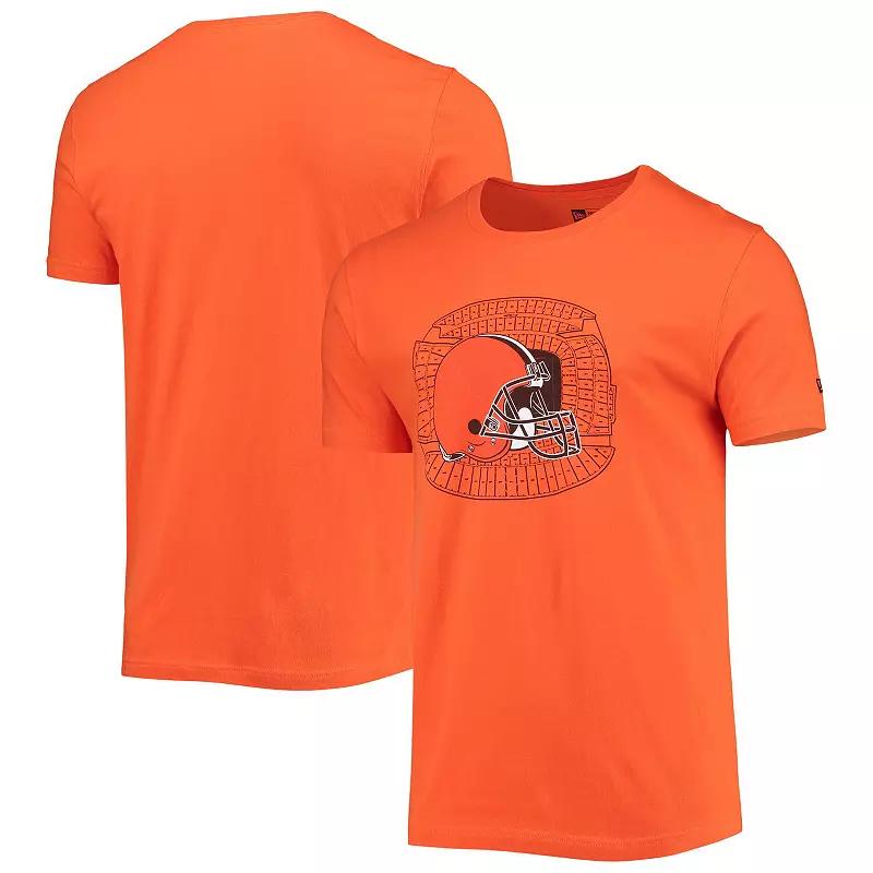 Men's New Era Orange Cleveland Browns Stadium T-Shirt,  Product Image