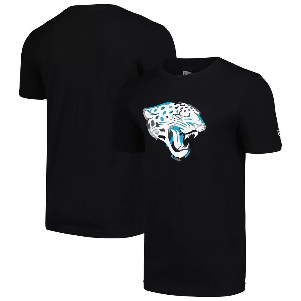 Men's New Era Black Jacksonville Jaguars Camo Logo T-Shirt, Size: Medium Product Image