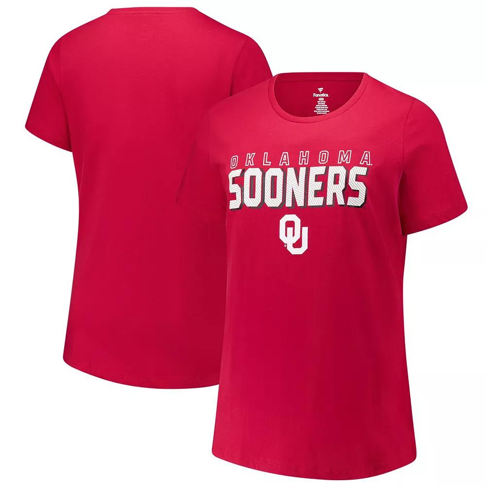 Women's Fanatics Crimson Oklahoma Sooners Plus  Product Image