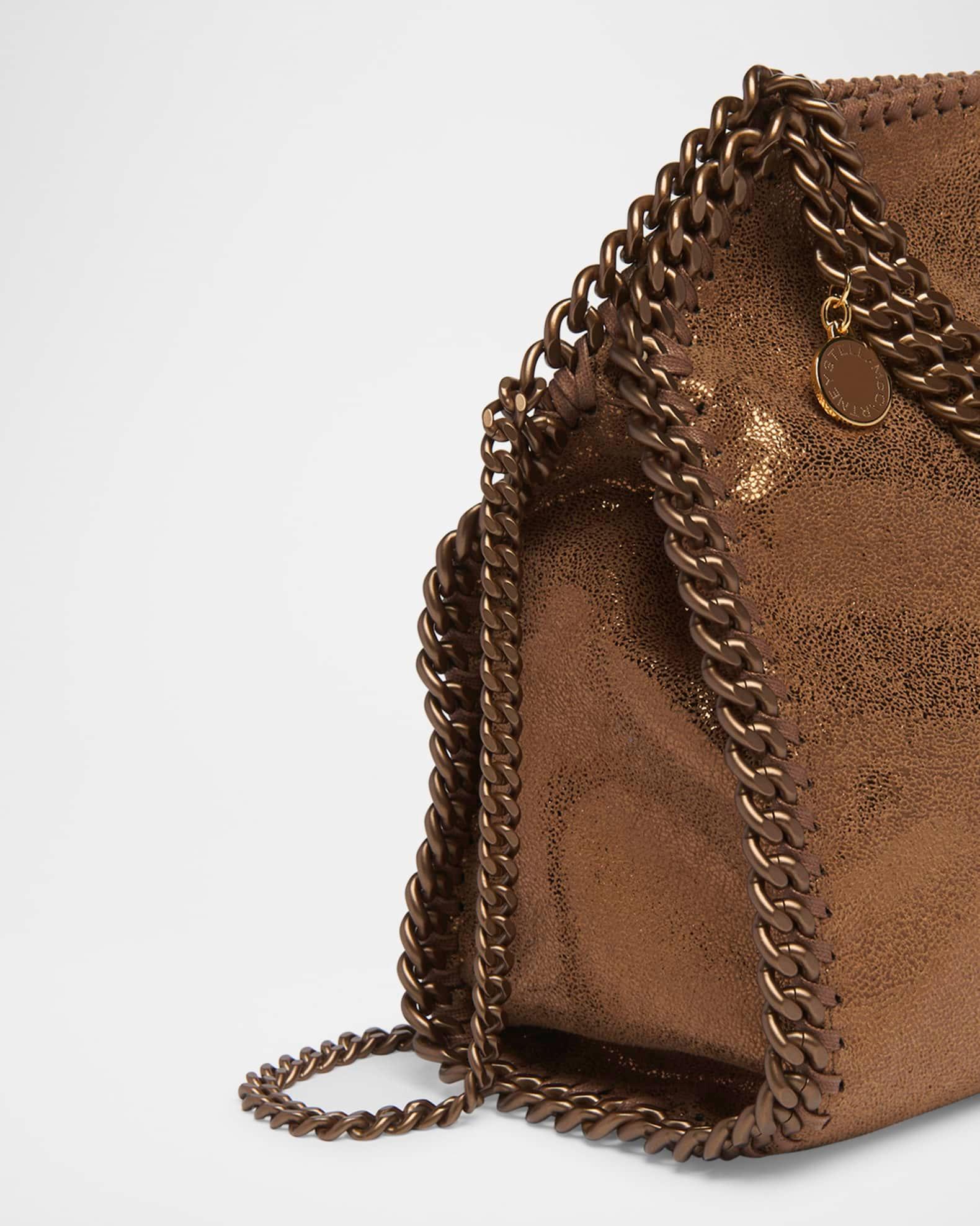 Mini Falabella Eco Shiny Dotted Chamois Bag with Tonal Chain Product Image