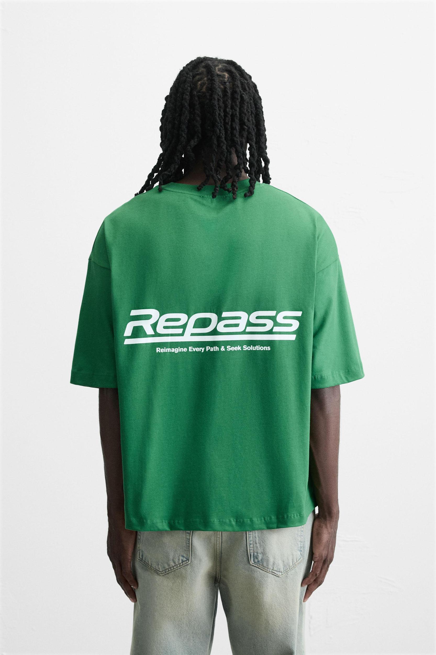 MESH STRIPE T-SHIRT Product Image