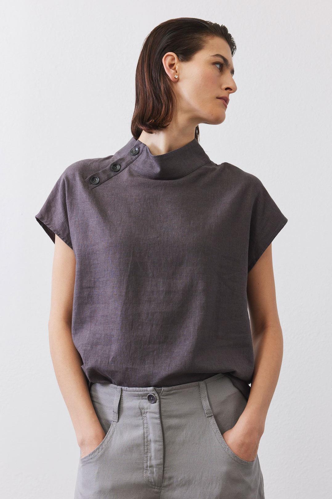 Buttoned Up Linen Top Product Image