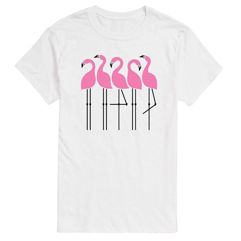 Big & Tall Flamingos Tee, Men's,  Product Image