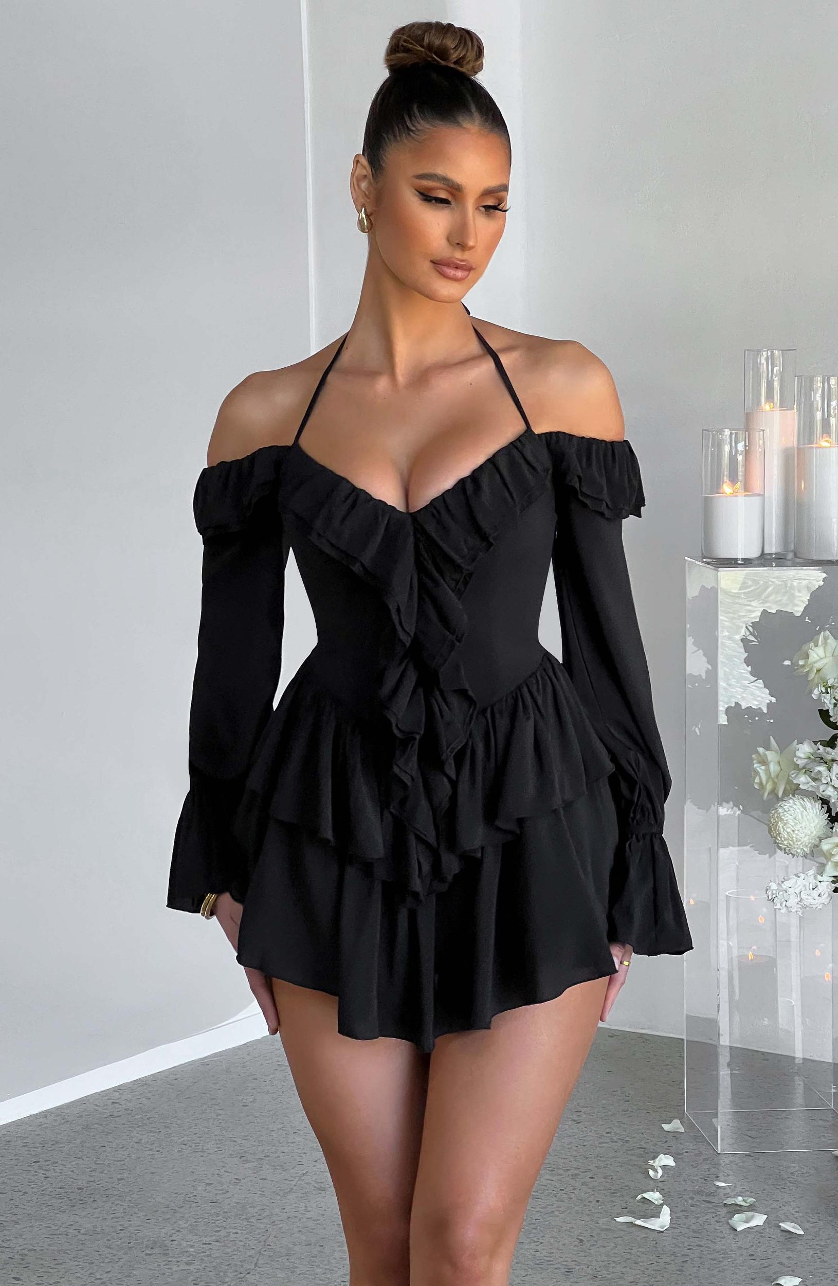 Savanna Playsuit - Black Product Image