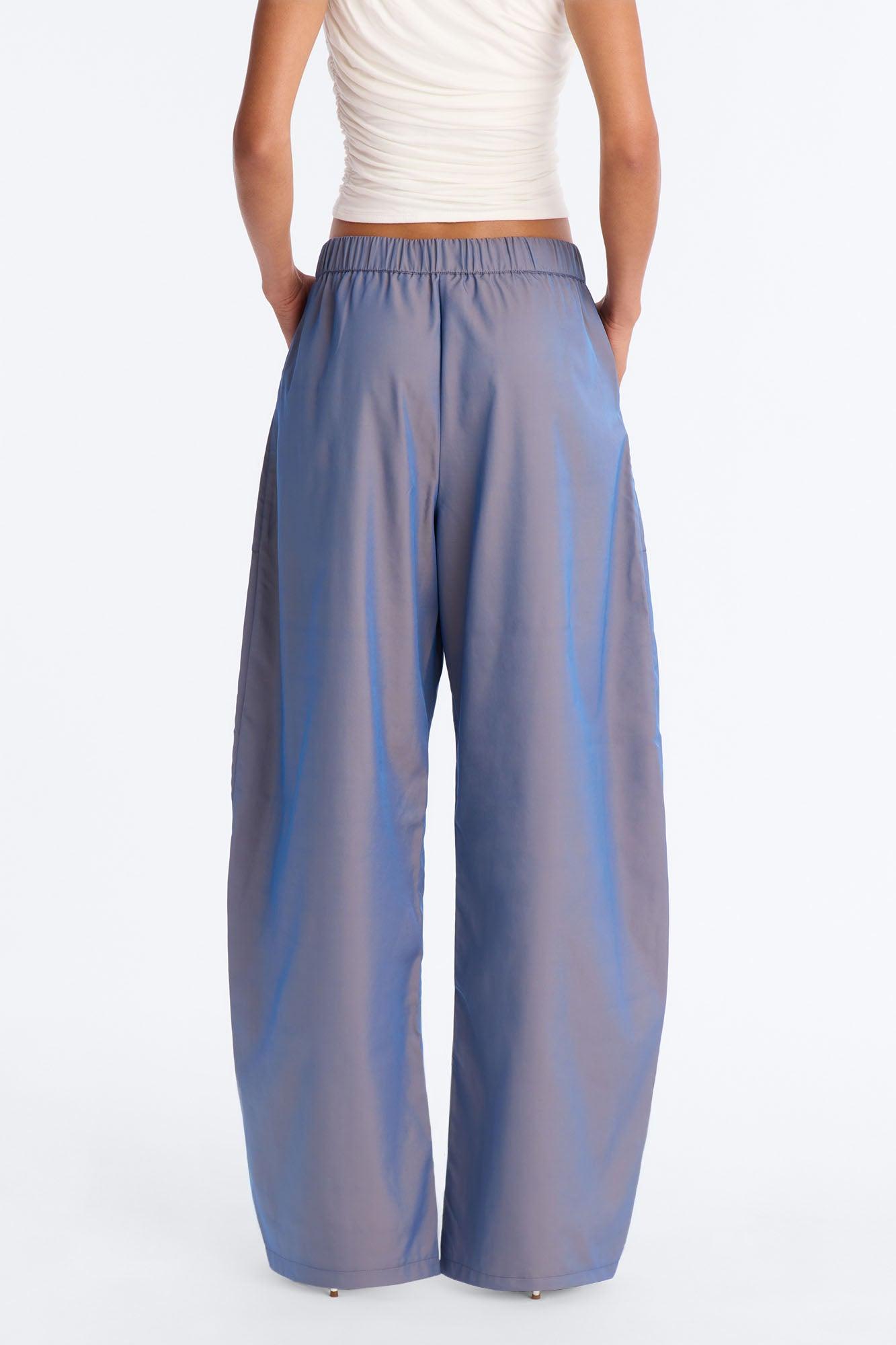 No Chill Zone Windbreaker Barrel Pant 31″ - Blue Female Product Image
