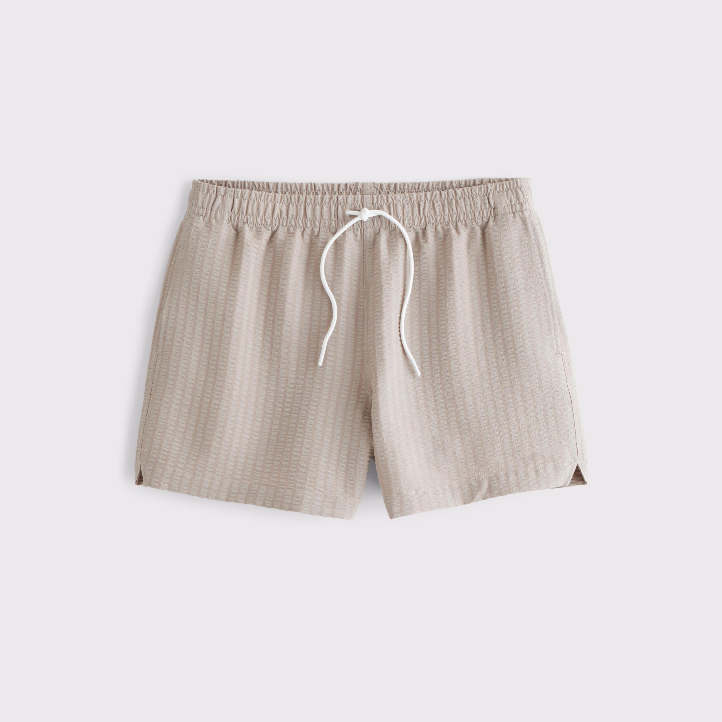 Pull-On Micro-Seersucker Swim Trunk Product Image