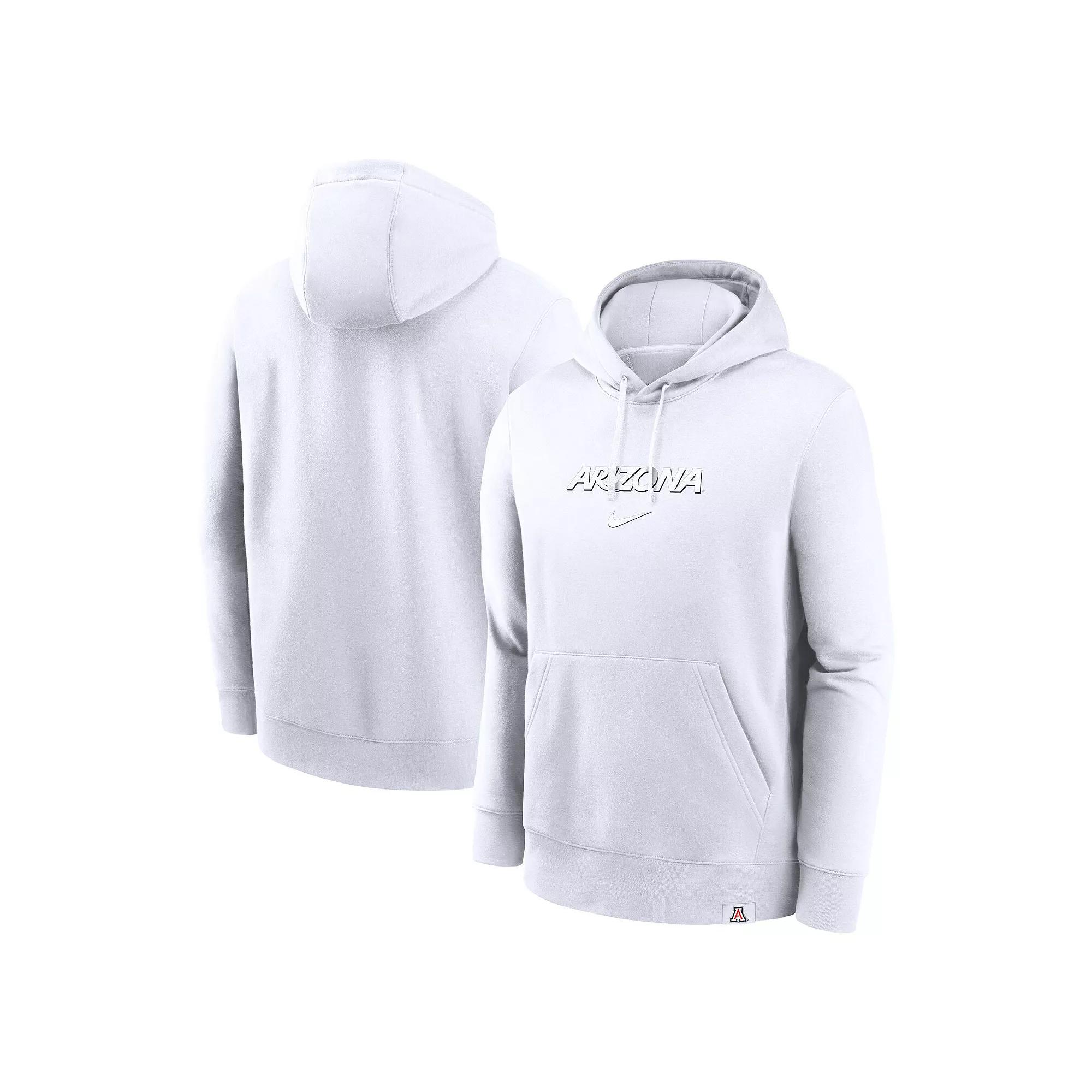 Men's Nike White Arizona Wildcats Statement Wordmark Lockup Pullover Hoodie,  Product Image