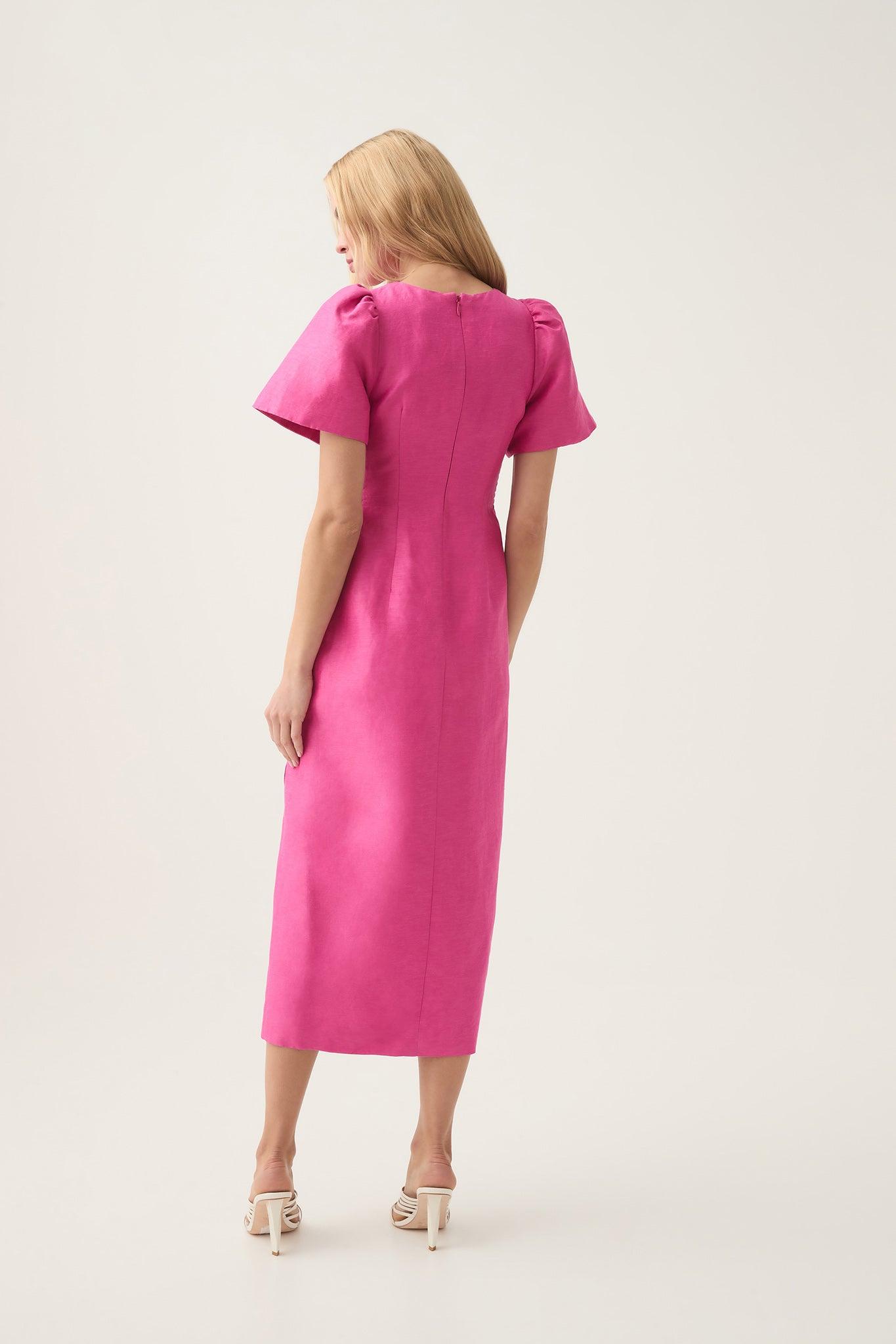 Presence Twisted Midi Dress Product Image