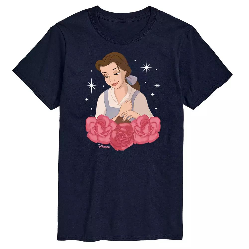 Disney Princess Big & Tall Belle Roses Graphic Tee, Men's,  Product Image