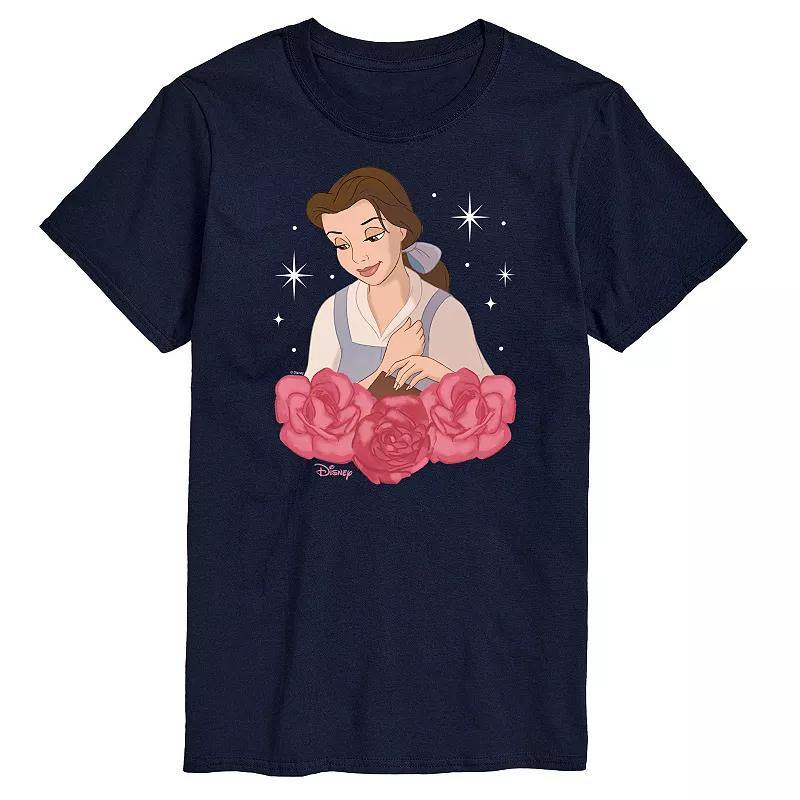 Disney Princess Big & Tall Belle Roses Graphic Tee, Men's,  Product Image