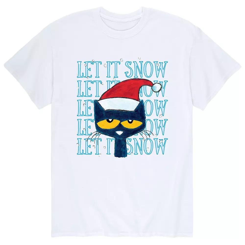 Men's Pete The Cat Let It Snow Tee,  Product Image