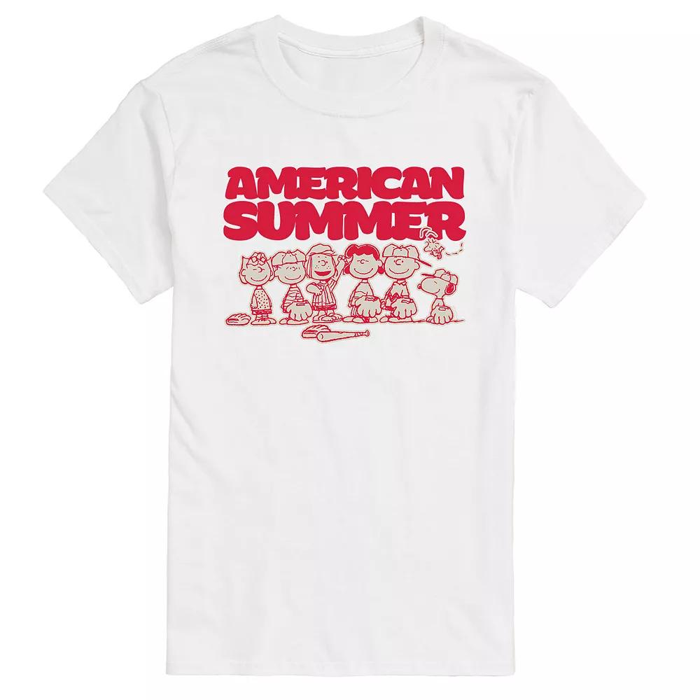 Men's Peanuts Summer Baseball Tee,  Product Image