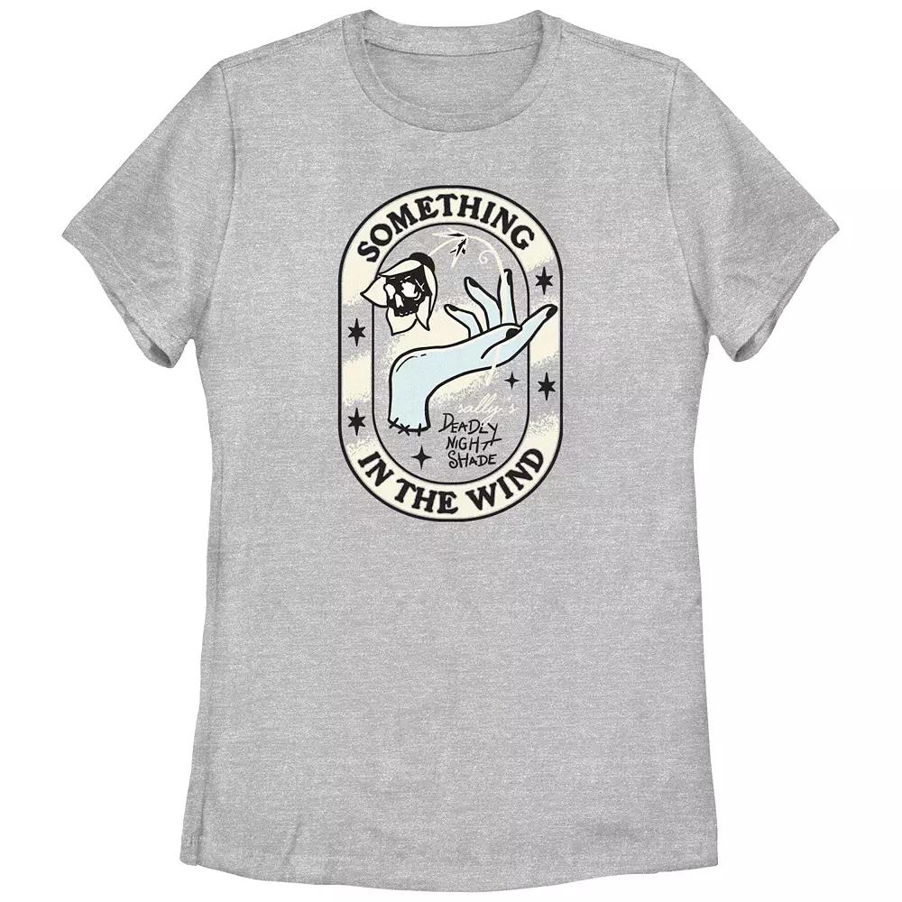 Disney's The Nightmare Before Christmas Sally's Hand Something In The Wind Juniors' Graphic Tee, Girl's, Size: XXL, Athletic Grey Product Image