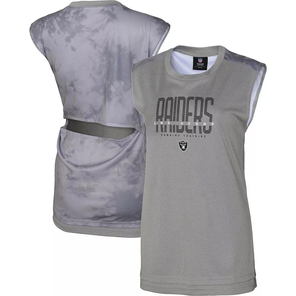 Women's Gray Las Vegas Raiders No Sweat Tank Top,  Product Image