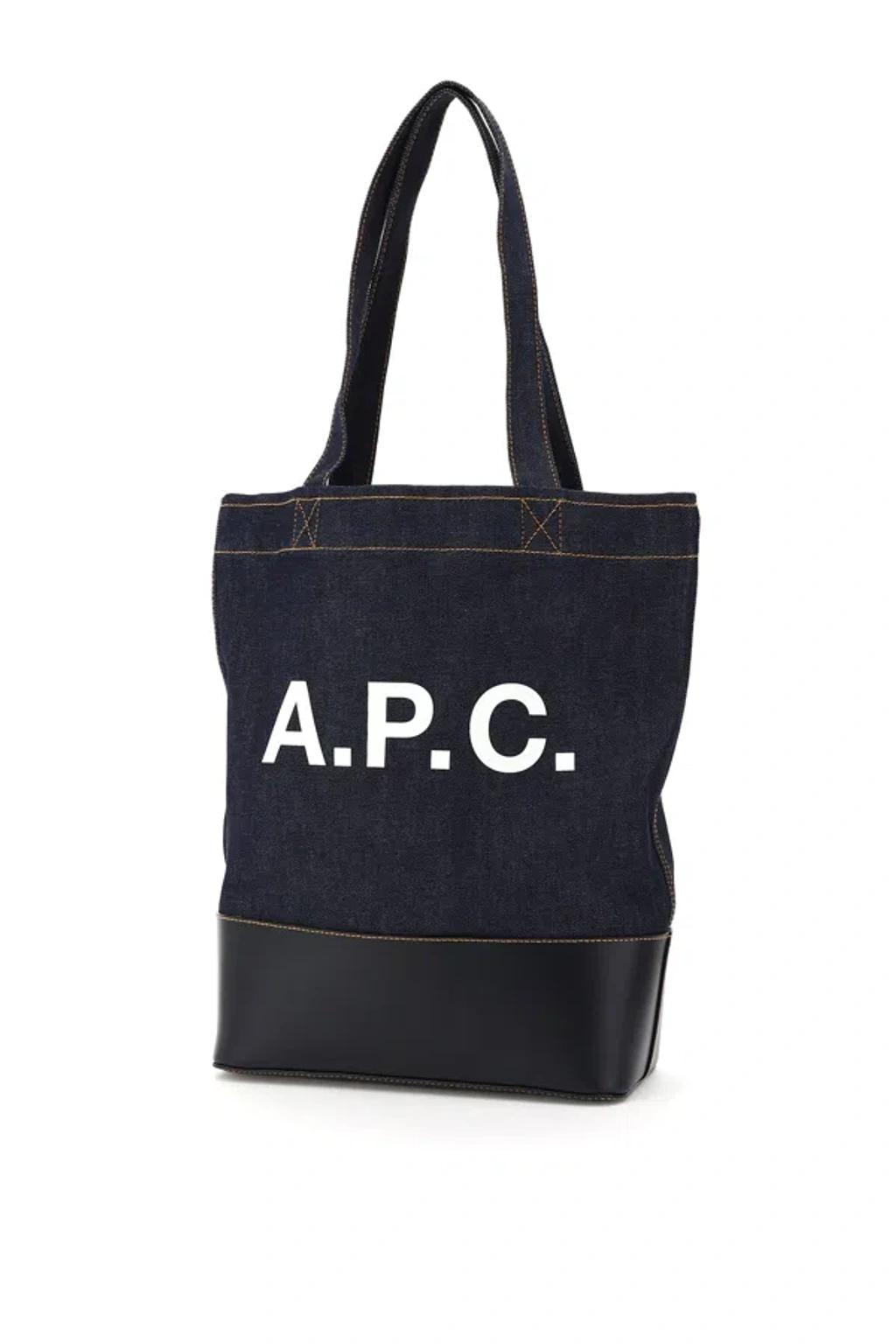denim logo tote bag Product Image